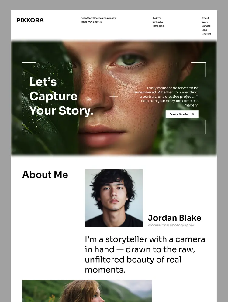 Pixxora Website Template