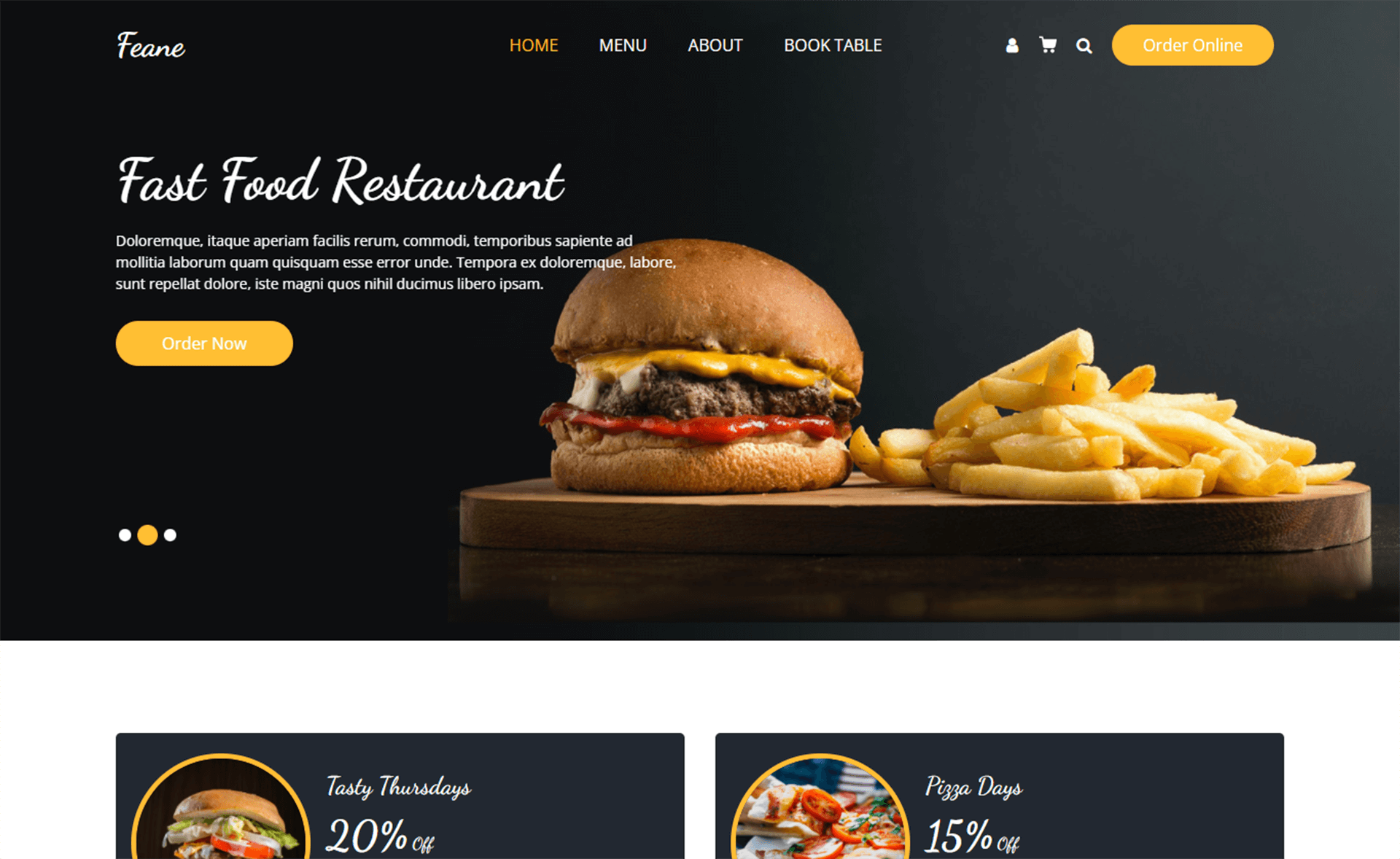 Feane – Free Bootstrap 4 HTML5 Restaurant Template
