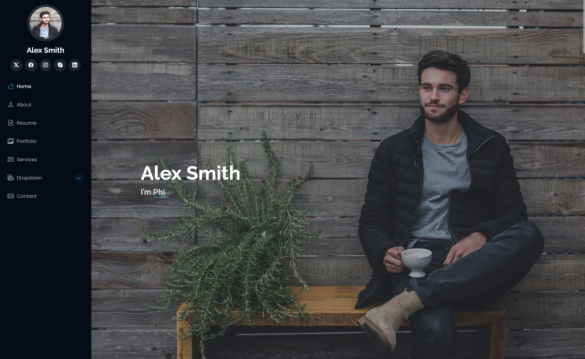 iPortfolio – Free Responsive Bootstrap 5 Portfolio Website Template