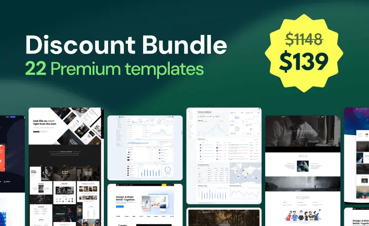 Bundle – All 22 Premium Templates 88% OFF!