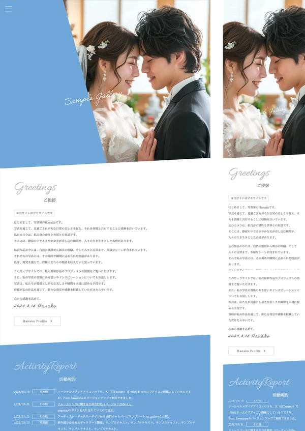 アーティスト・ギャラリーサイト向け tp_gallery2_blue_white