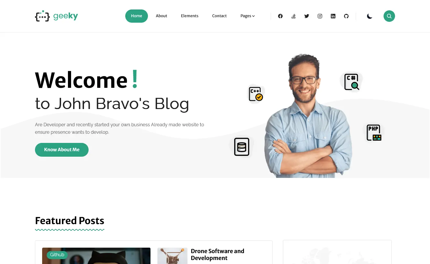 Geeky – Free Tailwind CSS Next.js Blogging Website Template