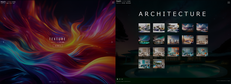 ギャラリー系HTMLテンプレート 006