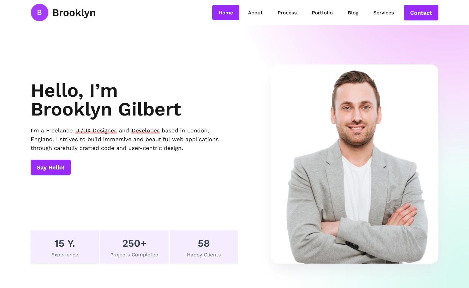Picto – Free Tailwind CSS Portfolio Website Template