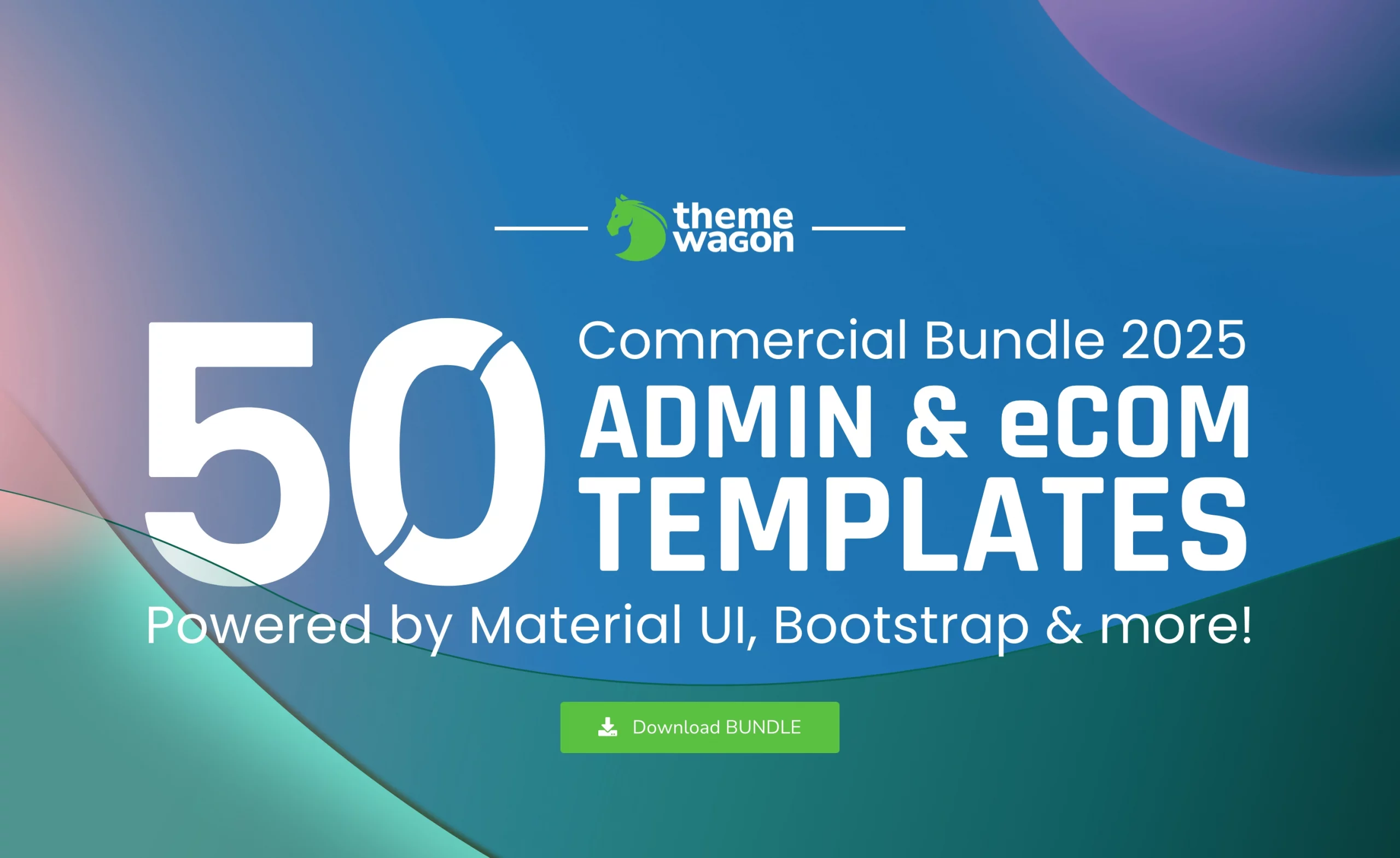 Commercial Bundle 2025: 50 Free Admin & eCommerce Templates