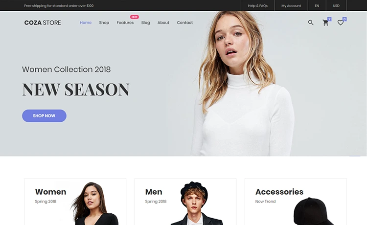 Cozastore – Free HTML5 eCommerce Website Template