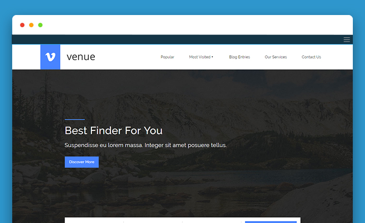 Venue – Free HTML5 Multipurpose Website Template