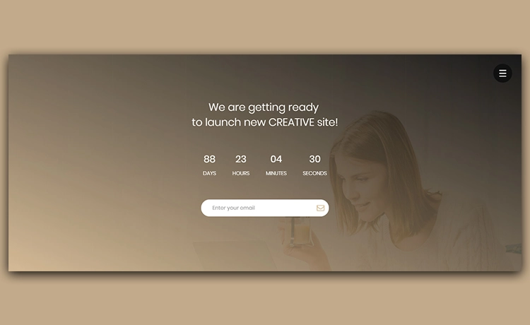 Get Ready – Free Coming Soon Responsive  HTML5 Template