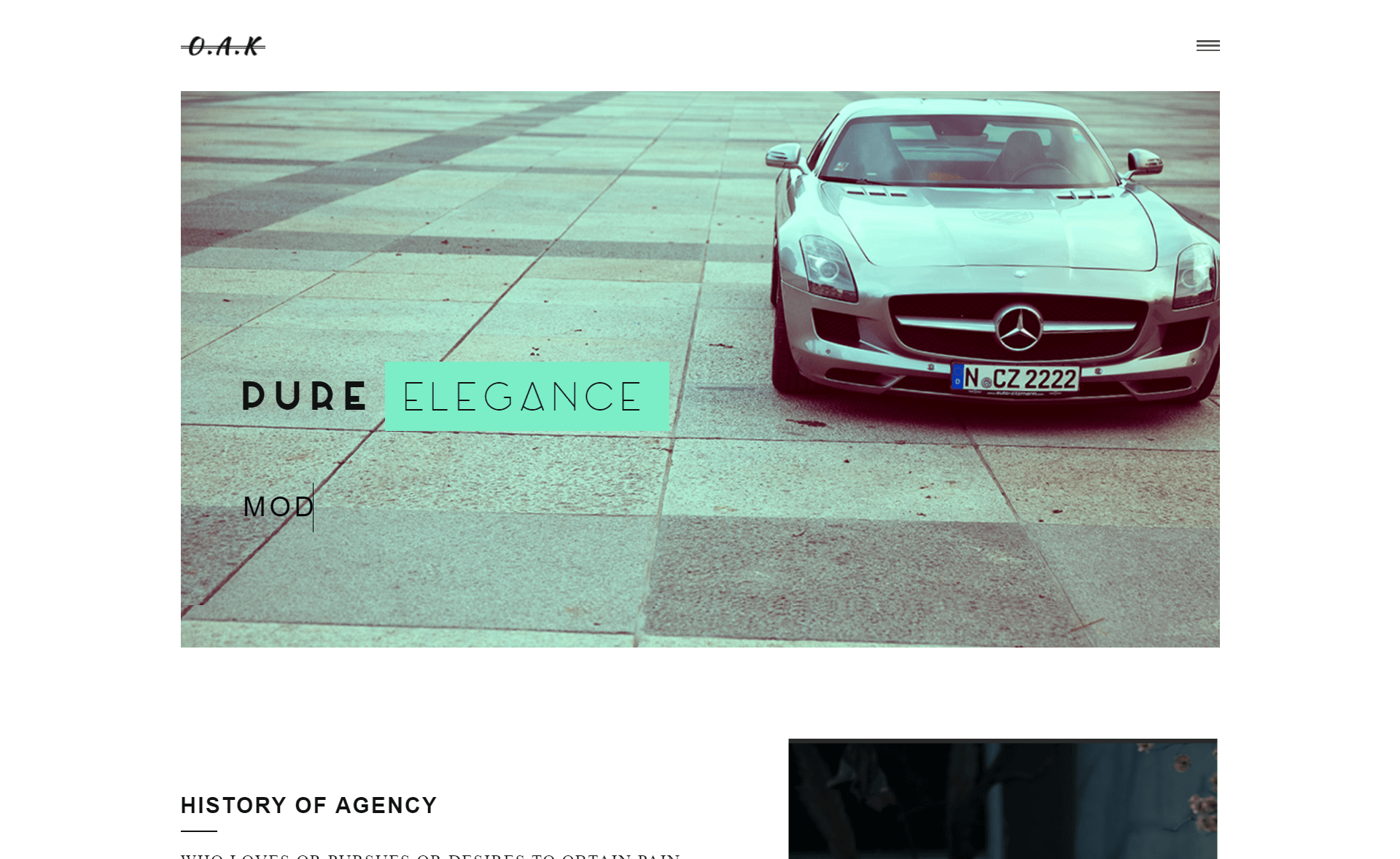 Oak – Creative and Elegant Free HTML5 Portfolio Template