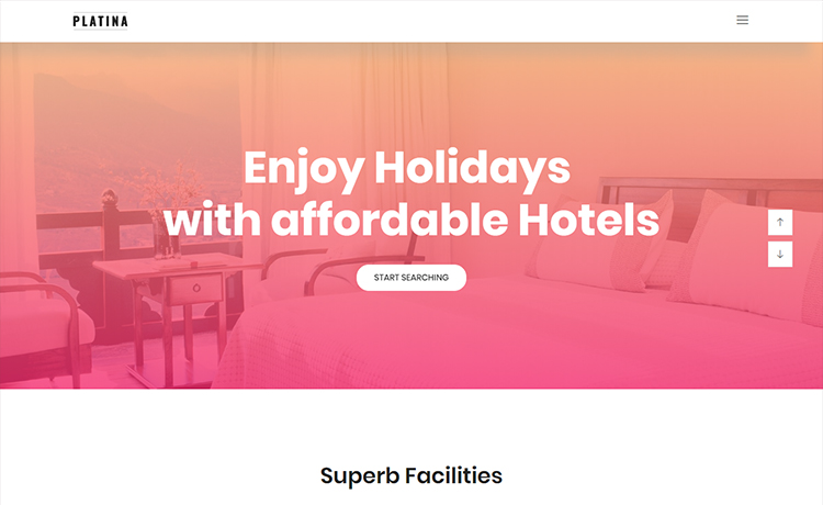 Platina – Free Responsive Travel Agency Website Template