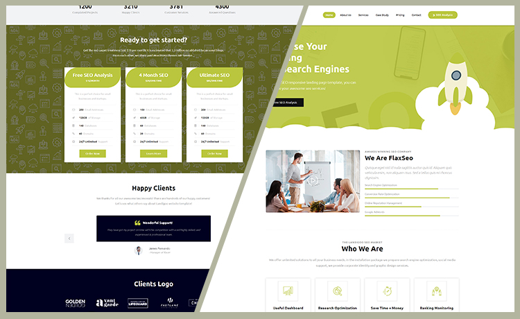 FlaxSEO – Free SEO Website Template for Digital Marketing Company