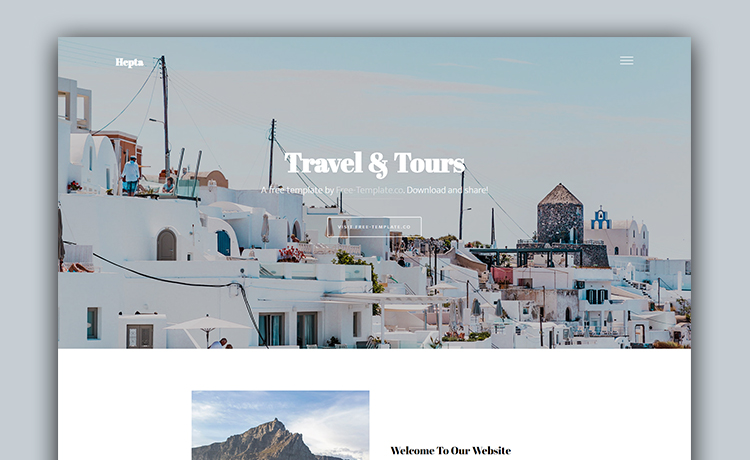 Hepta – Free Responsive Tourism Website Template
