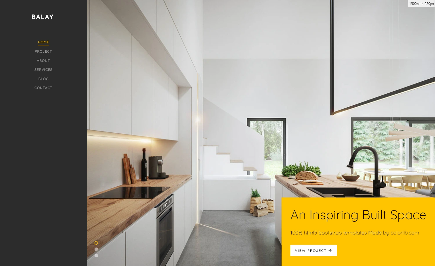 Balay – Free Interior Design Portfolio Template