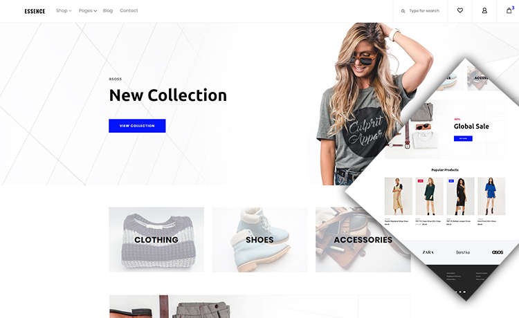 Essence – Free HTML5 eCommerce Bootstrap Template
