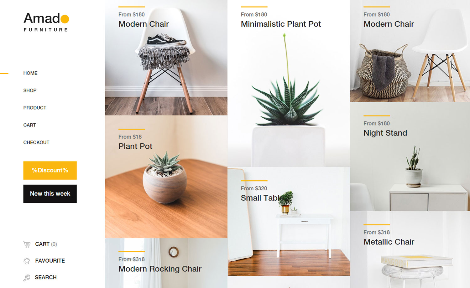 Amado – Free Multipage e-commerce Template