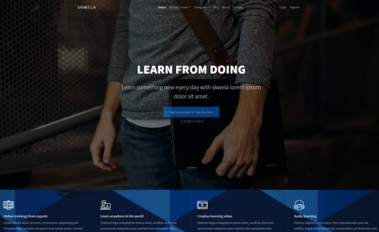 Skwela – User-friendly Free HTML5 Education Website Template