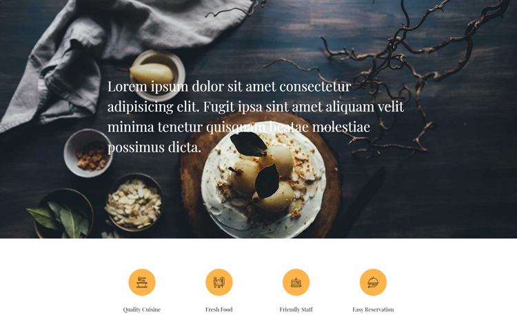 Diner – Creative and Mobile-ready Free HTML5 Restaurant Template