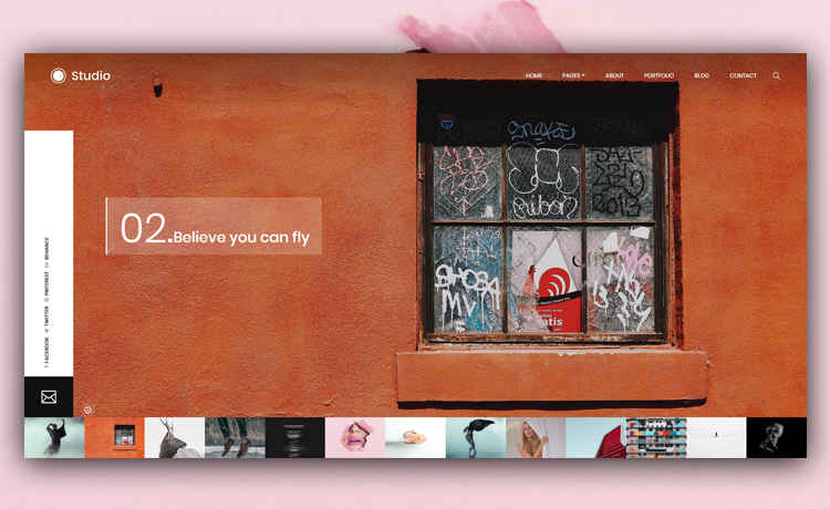 Studio – Creative and Unconventional Free Bootstrap Photography Template