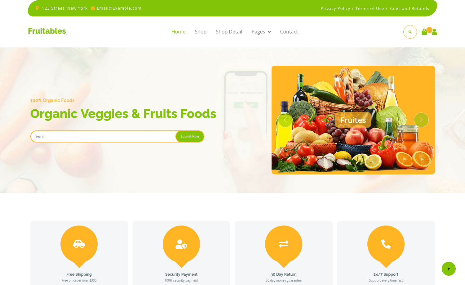 Fruitables – Free Bootstrap 5 eCommerce Website Template