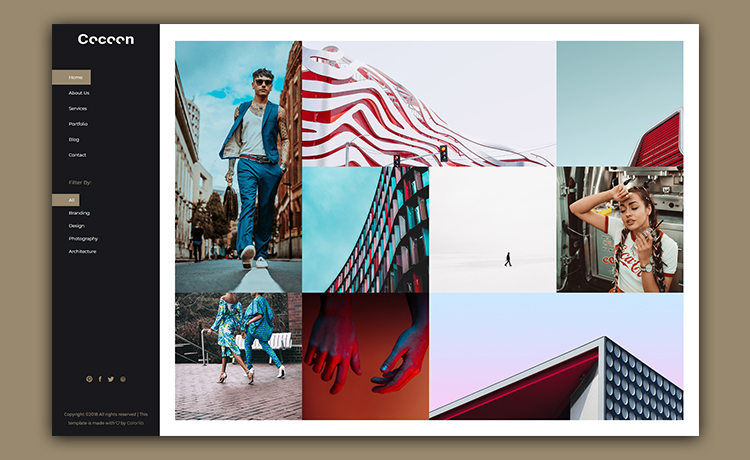 Cocoon – Responsive and Creative Free Bootstrap Agency Website Template