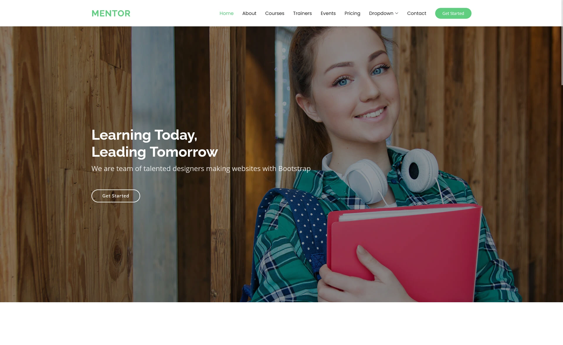 Mentor – Free Responsive Educational Website Template