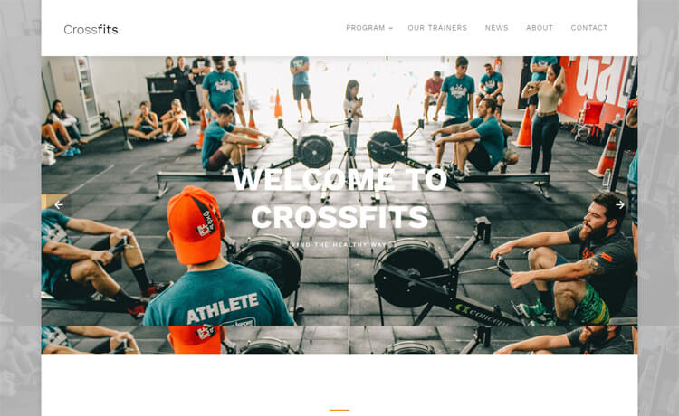 CrossFits – Free Bootstrap 4 HTML5 CrossFit website template