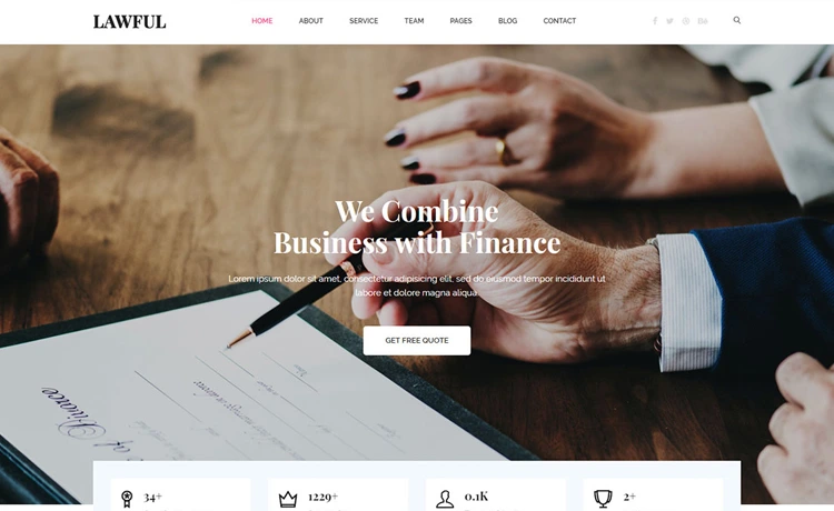 Lawful – Free Bootstrap 4 HTML5 lawyer website template
