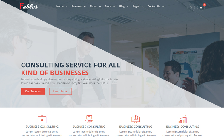 Fables – Free Bootstrap 4 HTML5 business website template