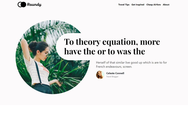 Roundy – Free Bootstrap 4 HTML5 personal travel blog website template