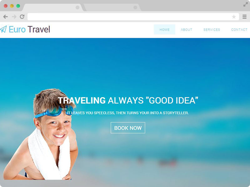 Euro Travel – Free Responsive Travel Agency HTML5 Bootstrap Template