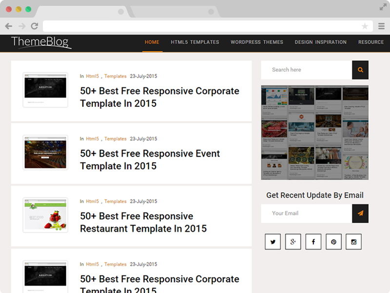 ThemeBlog – Free Personal Blog Affiliate Marketing HTML5 Template