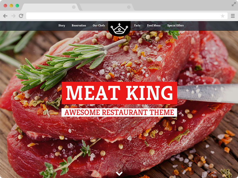 Meatking – A Free Restaurant Website Bootstrap Template