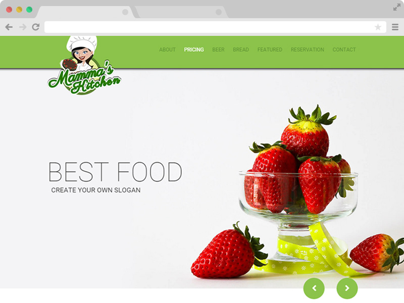 Mammas Kitchen – A Free Responsive HTML5 Bootstrap Restaurant Template