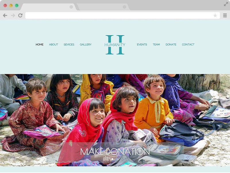 Humanity – Non Profit Charity Website Bootstrap Template with HTML5
