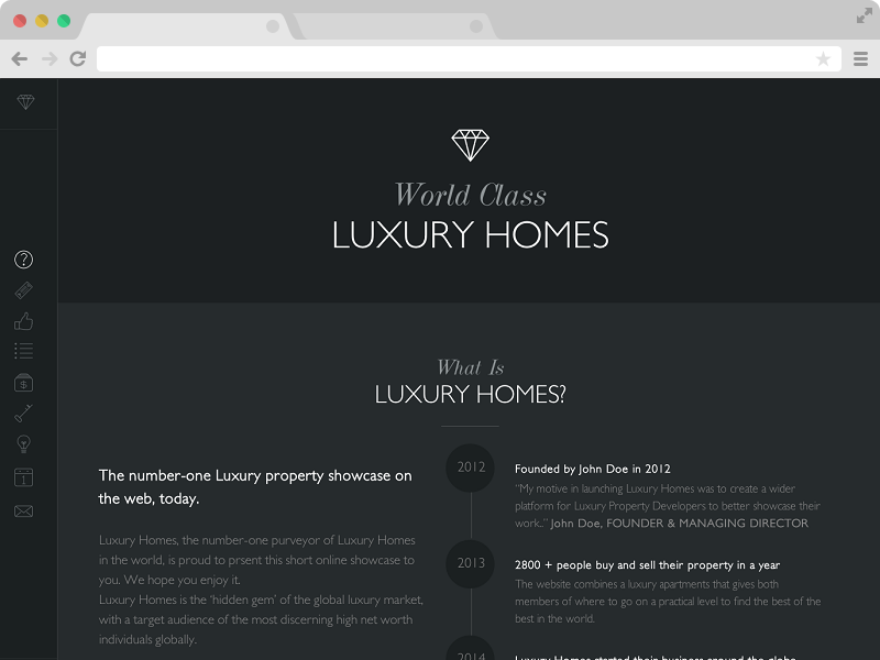 Luxury – An Elegant Responsive One Page Bootstrap Template