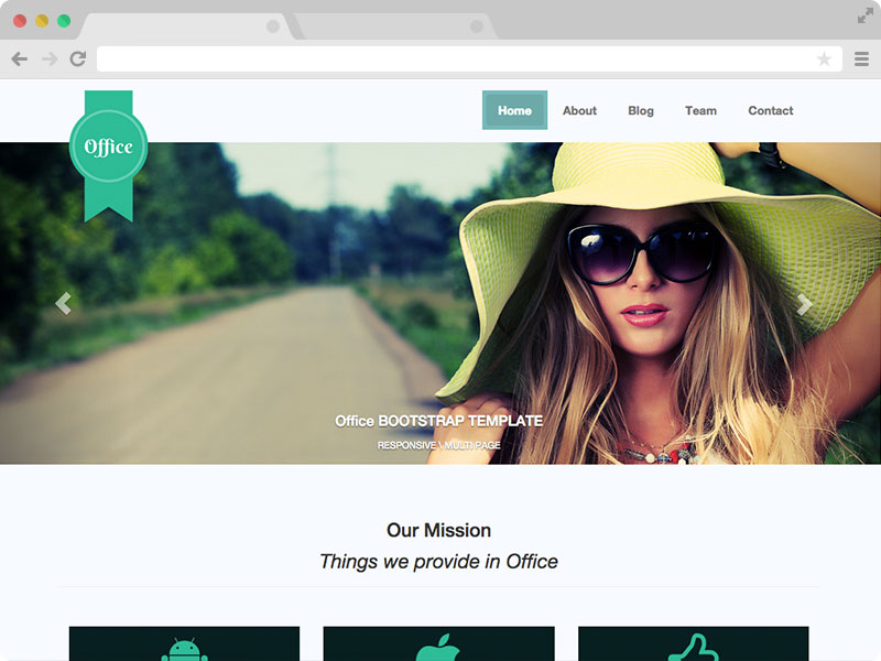 Office – Free Responsive Multipage Bootstrap Template for Small and Medium Business