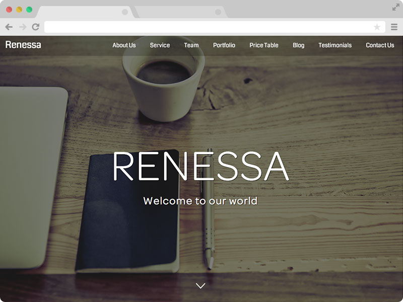 Renessa – A Free Responsive  Multipurpose Bootstrap Template for Agency and Personal Website