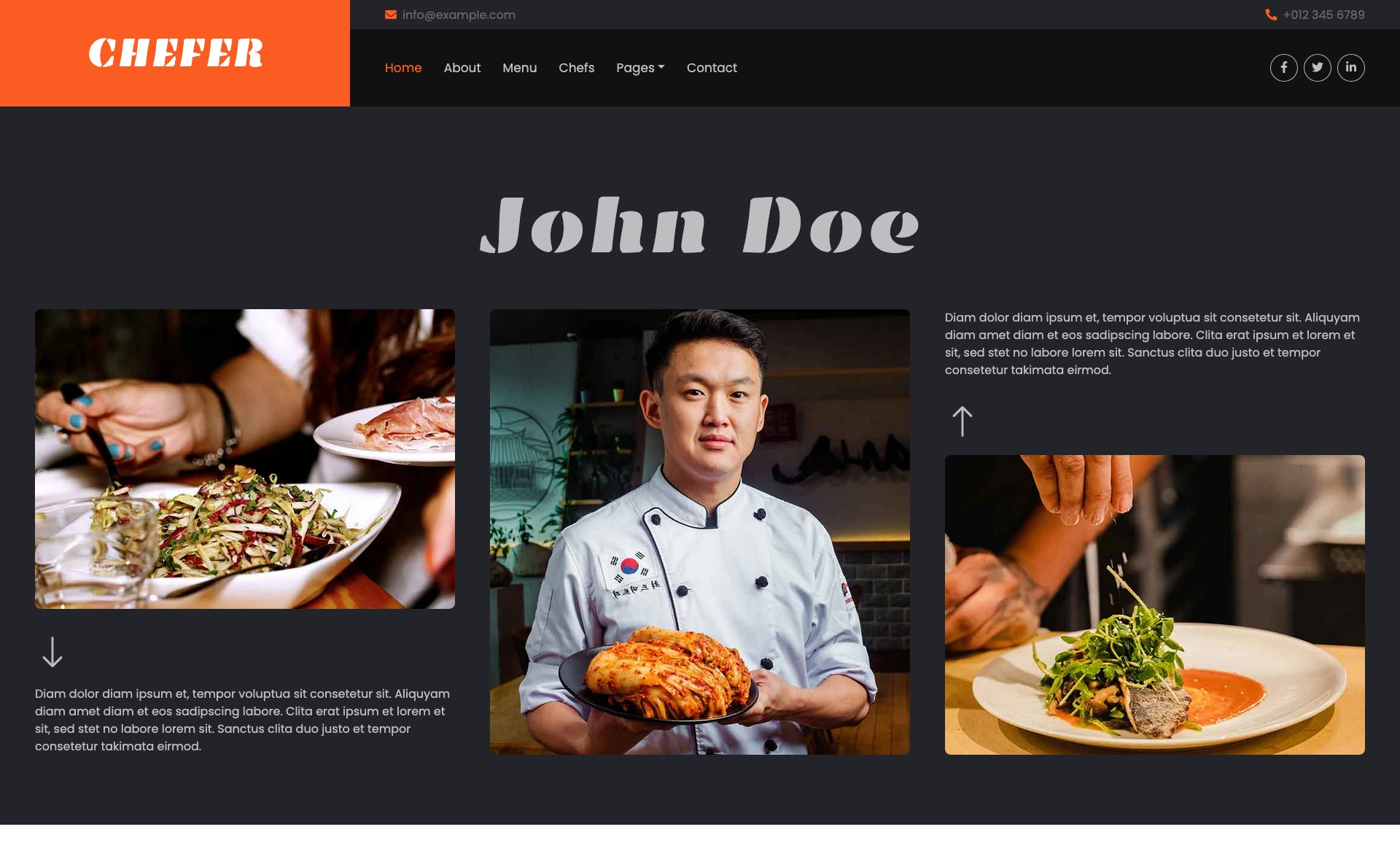 Chefer – Free Bootstrap 5 Blogging Website Template