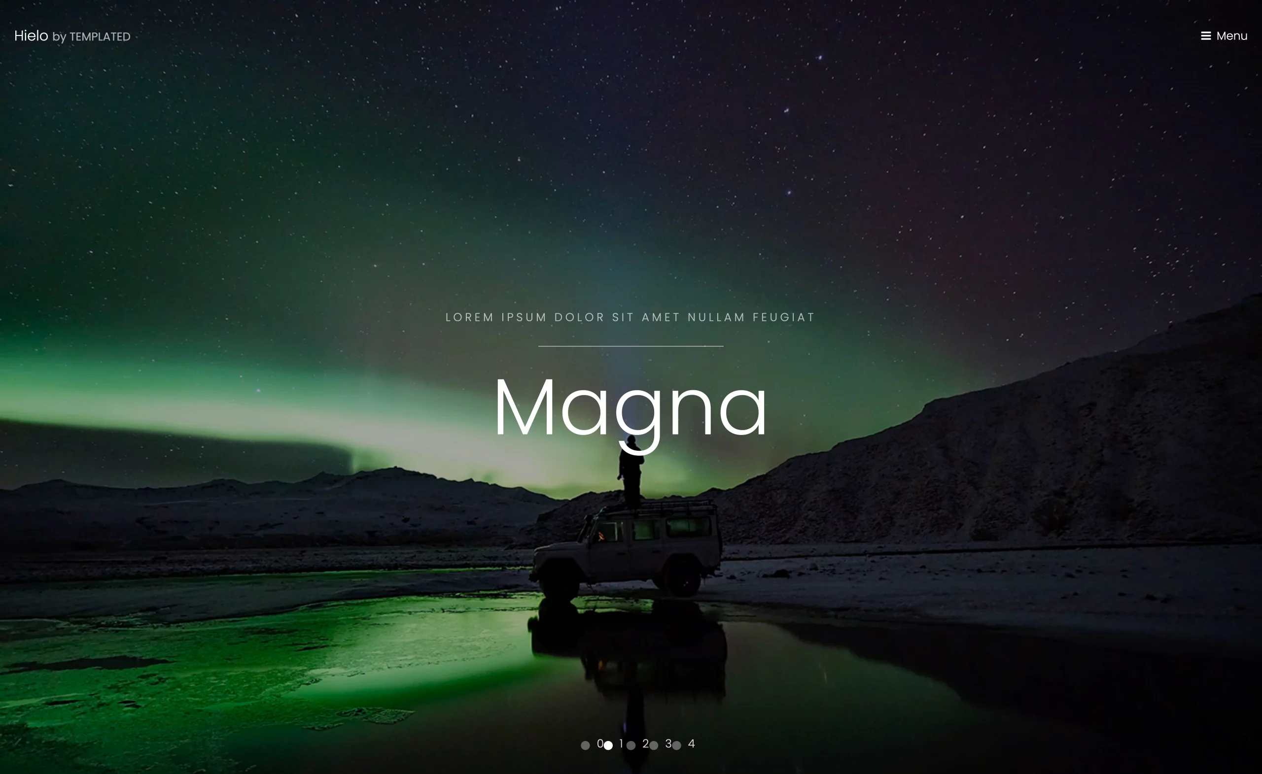 Hielo – Free Responsive HTML5 Landing Page Template