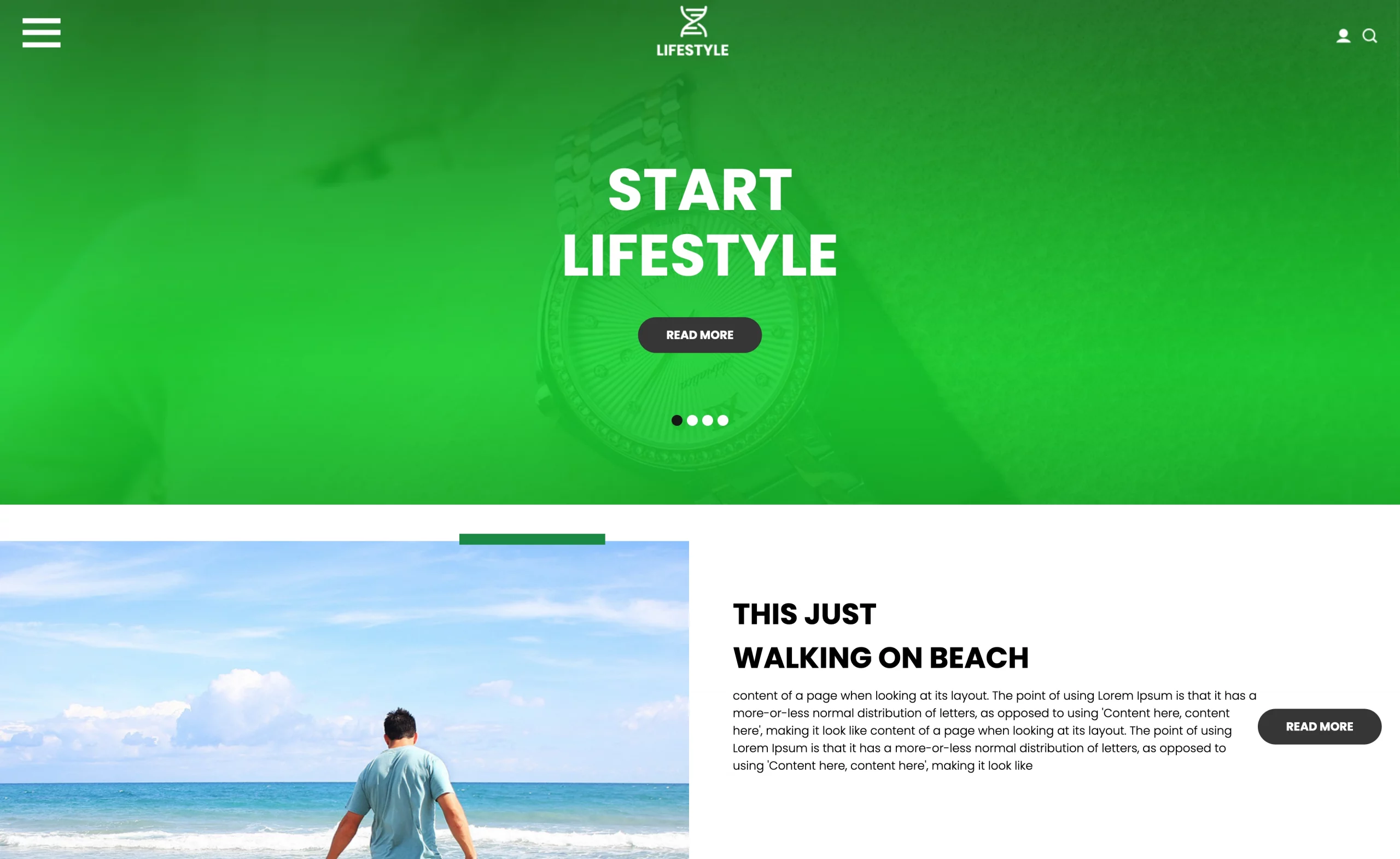 LifeStyle – Free Bootstrap 4 Responsive Fitness Website Template