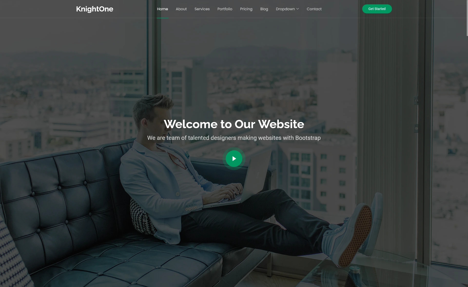 KnightOne – Free Responsive Bootstrap 5 Business Template