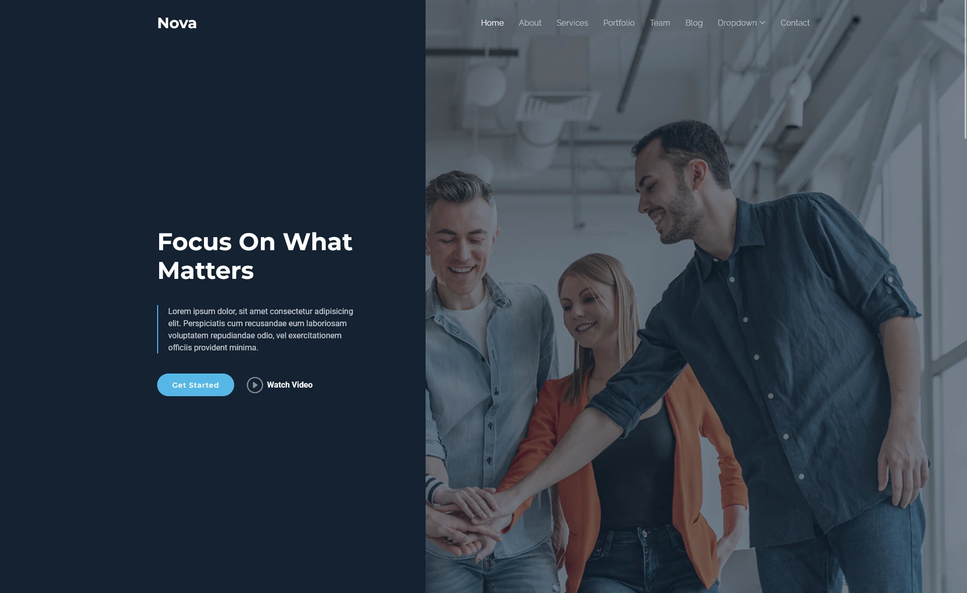 Nova – Free Responsive Bootstrap Business & Corporate Template