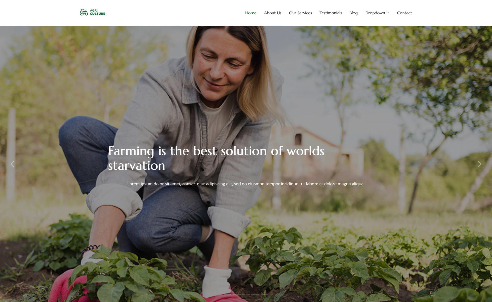 AgriCulture – Free Bootstrap 5 Responsive Farming Template