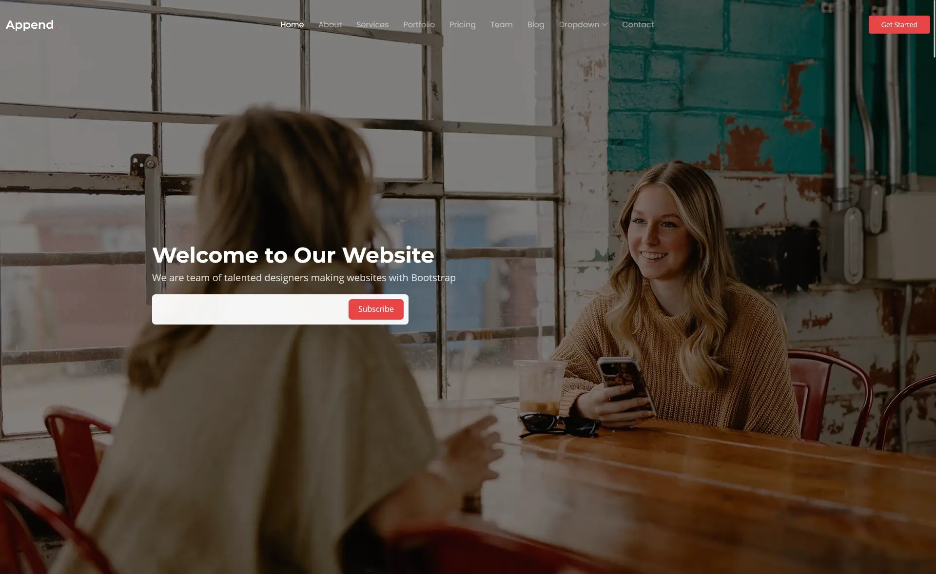 Append – Free Responsive Bootstrap 5 Business Website Template