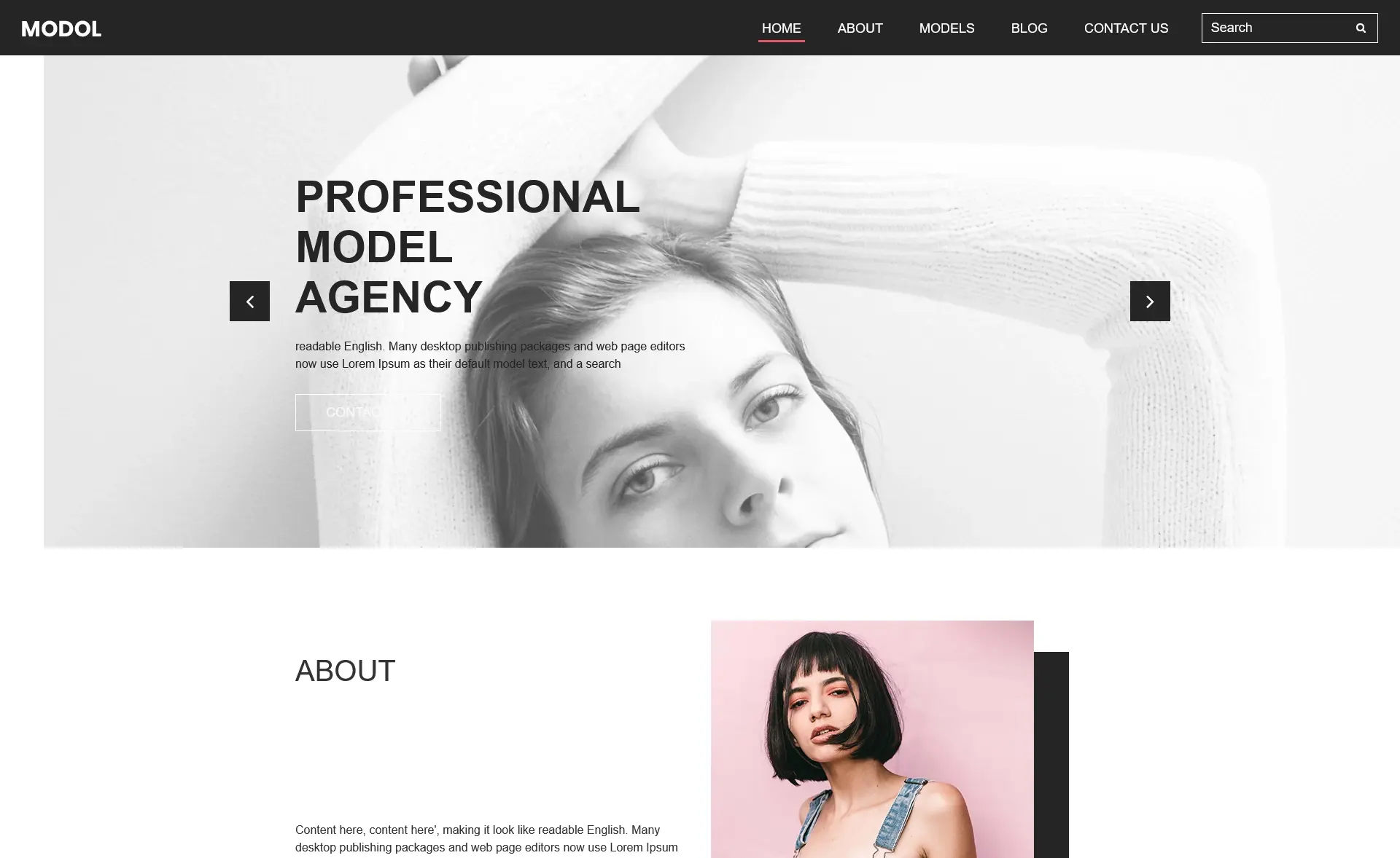 Modol – Free Bootstrap 4 Responsive Agency Website Template