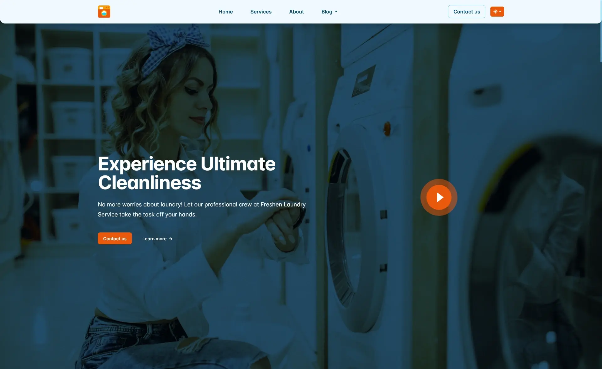 Freshen – Bootstrap 5 Free Laundry Service Website Template