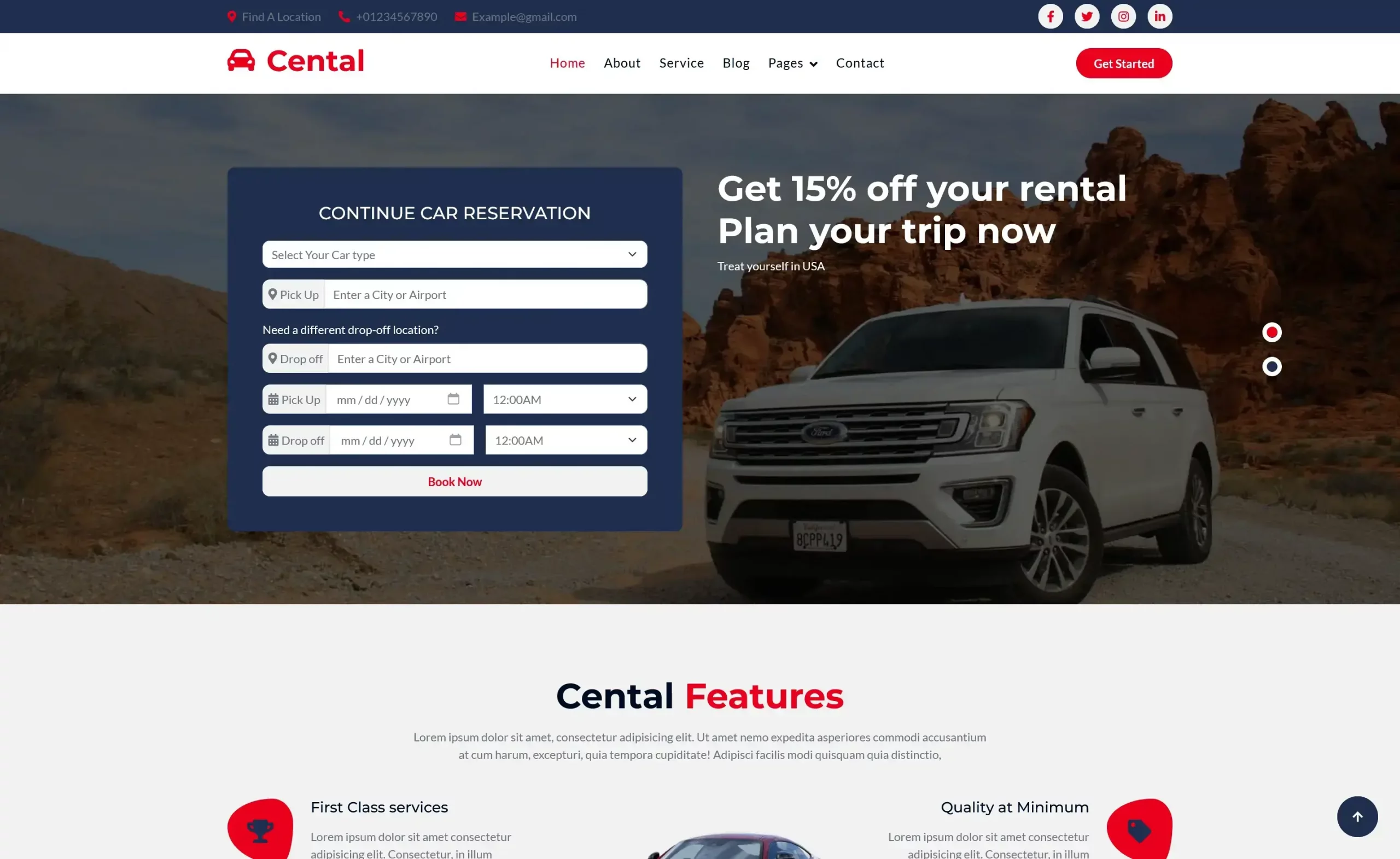 Cental – Free Bootstrap 5 Business & Corporate Website Template