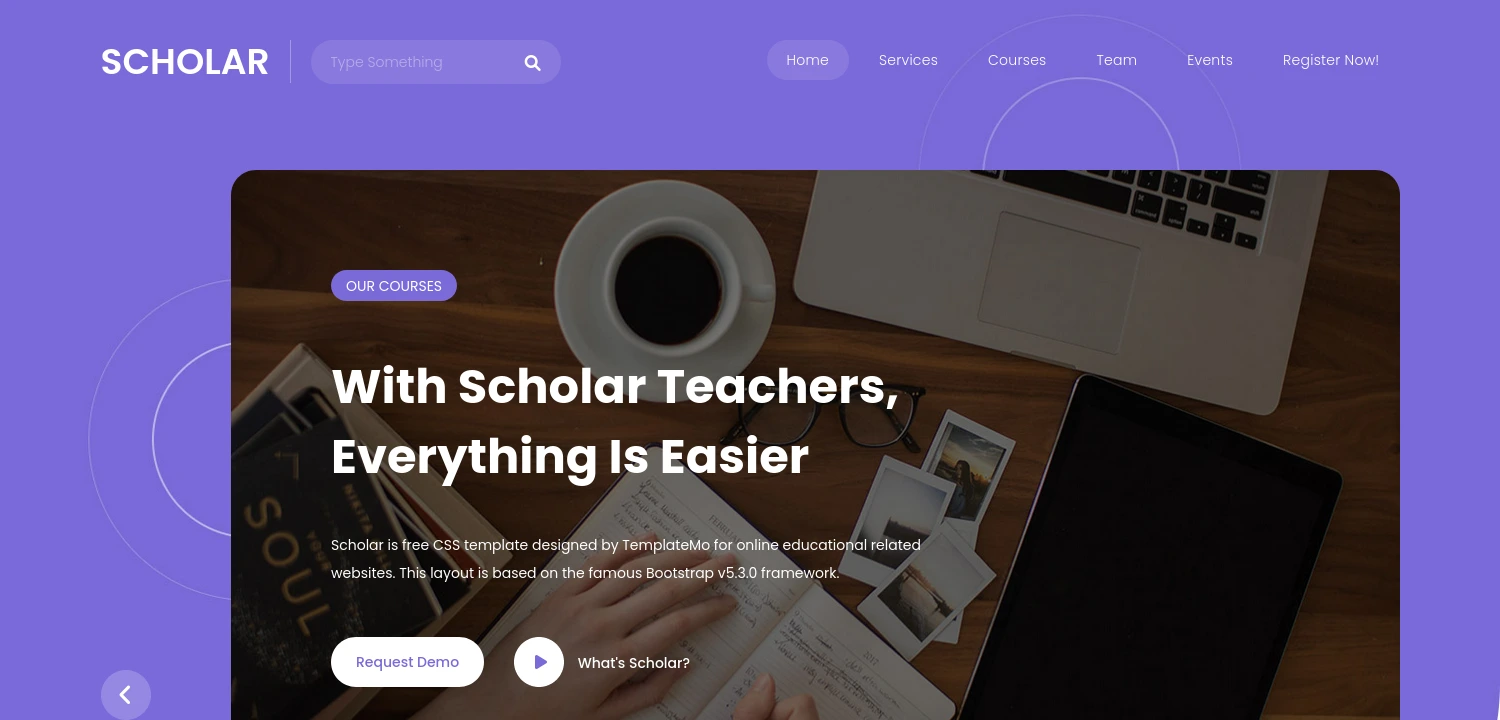 Scholar – Free Bootstrap 5 Educational Website Template