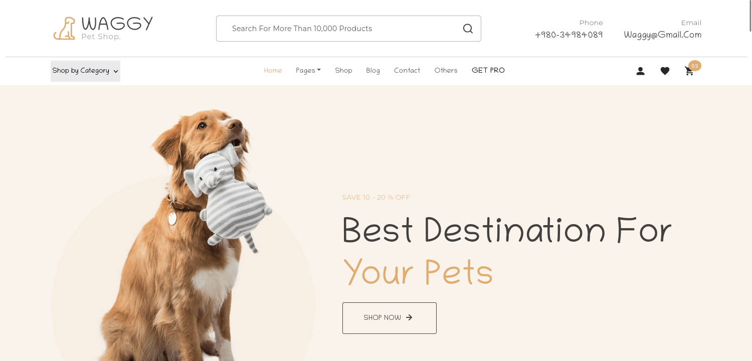 waGGy – Free Bootstrap 5 HTML5 eCommerce Website Template