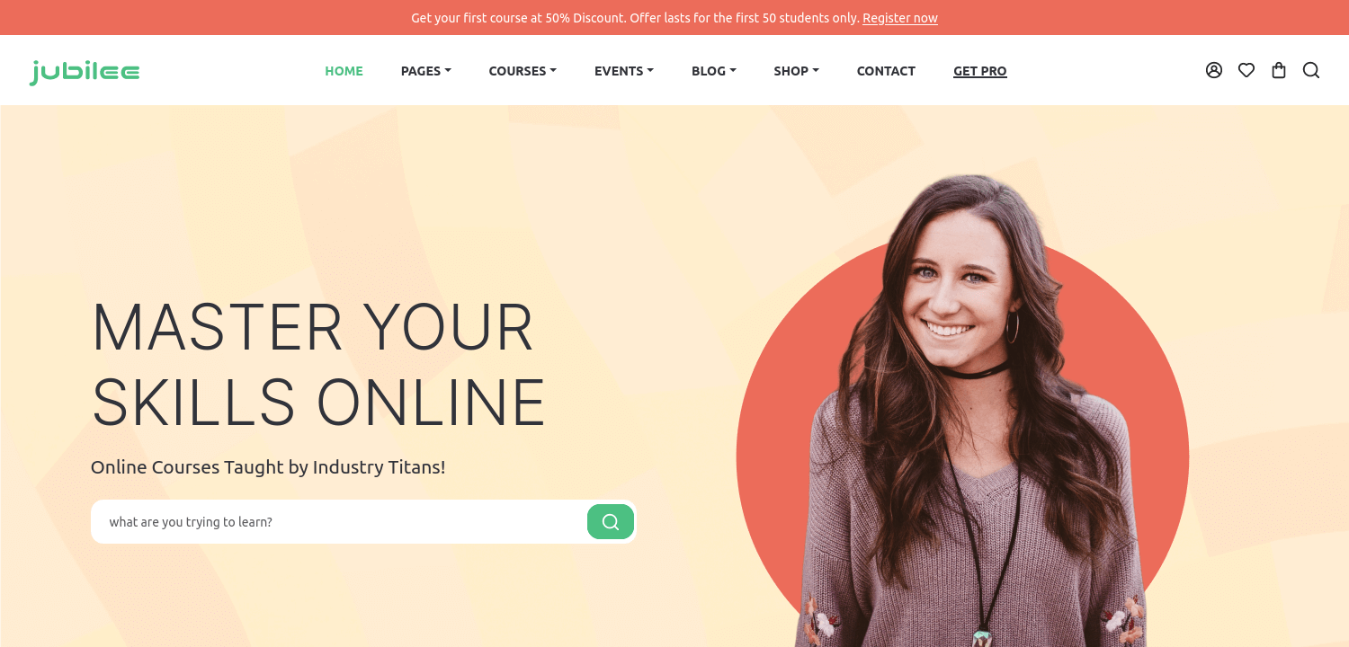 Jubilee – Free Bootstrap 5 HTML5 Educational Website Template